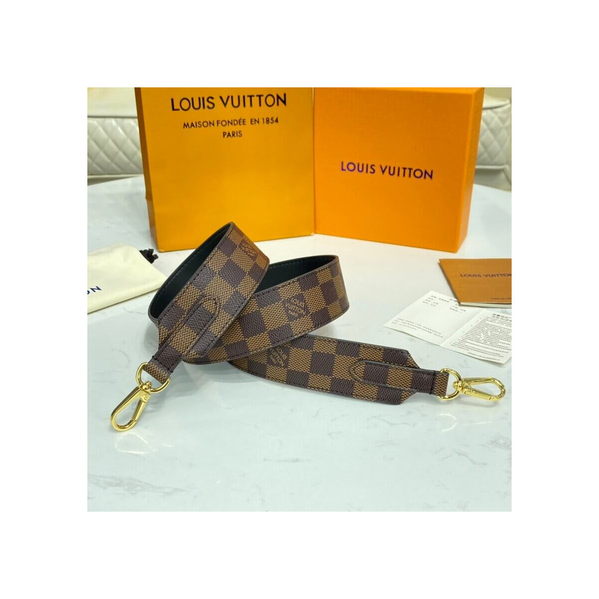 Louis Vuitton Damier Ebene Canvas Bandoulière J02288