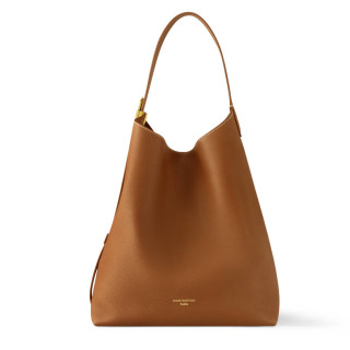 Louis Vuttion Grained Calfskin Low Key Hobo Mm M24974 Brown.jpg